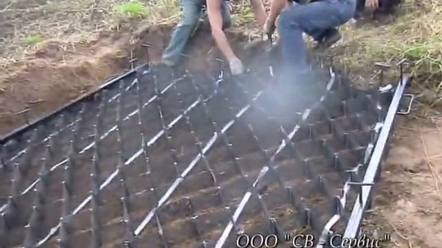 Укрепление откосов геосотовой конструкцией ПРОСЕТ смотреть онлайн