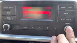 Kia Picanto Clock Setting how to set the time and the date in the radio