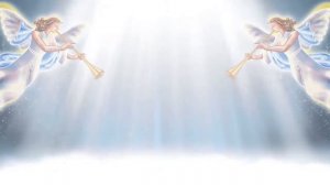 Футаж на рождение или крестины Два Ангела Анимация