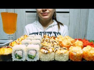 MUKBANG СУШИ И РОЛЛЫ ОБО ВСЁМ