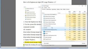 Fix Windows 11 Explorer.exe high CPU usage issue
