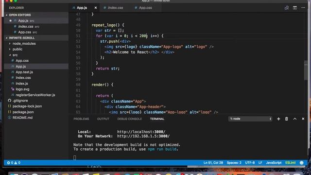 react.js pagination vs infinite scroll performance consideration in 4 min