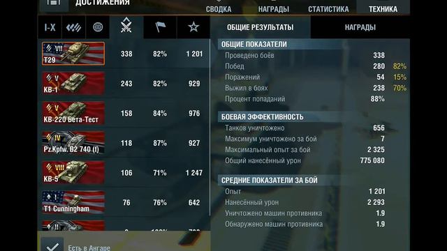 Обзор Танка T29 WoT Blitz HD