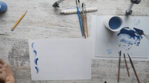 Валентин Розанов. Гжельская роспись. Урок 1.часть 2 (2020).