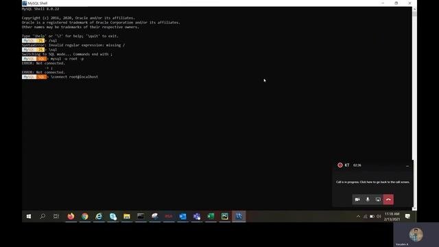 Connect  MySQL Server Using MySQL Shell