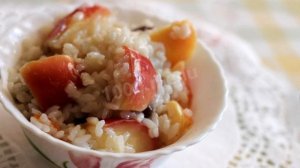 Сладкий рис с яблоками