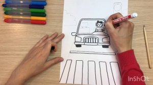 Рисунок ПДД. Рисунок правила дорожного движения. Машина рисунок для детей. Машина рисунок легкий.