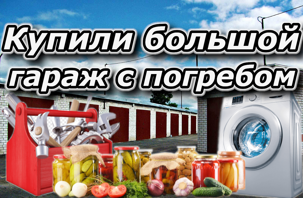 Купили большой гараж с погребом.