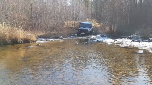 Брод на УАЗе через р. Никишиха/Заб.край/УАЗ на 33 смотреть онлайн