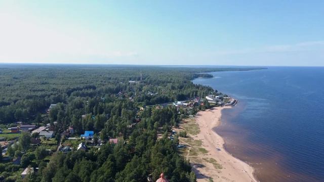 Осиновецкий маяк, Ладожское озеро. fly