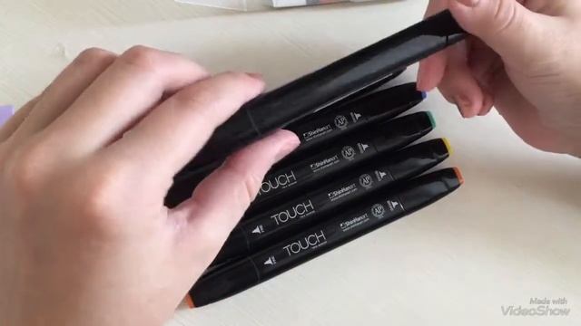 ОБЗОР НА МАРКЕРЫ TOUCH || ОБЗОР НА СКЕТЧБУК смотреть онлайн