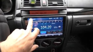 Магнитола LeTrun на Mazda 3 2007 года