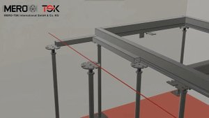 Инструкция по монтажу фальшпола MERO тип 2 (600х600 мм.)