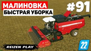 Farming Simulator 22: Малиновка - Уборка подсолнечника  #91