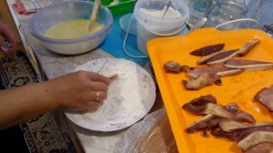 iZ Печеночный гриб приготовление, Жарка на сковородке Liver mushroom cooking 20201019