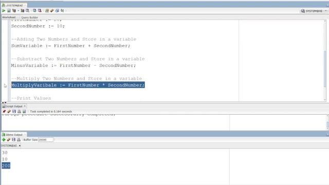 Oracle PLSQL | Arithmetic Operations | Variables | Part#2 | PLSQL Tutorial in Telugu