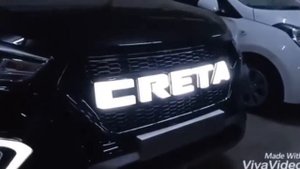 Решетка радиатора Led на Hyundai Creta (Крета 2 Клуб)
