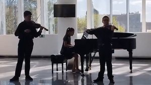 Г  Гендель Соната для двух скрипок и фортепиано соль минор 1 и 2 части