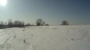Покатушки на длинном буране по мартовскому снегу! Вид от капота (часть 3)