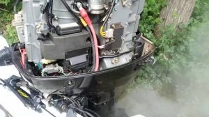 Suzuki DF175 test run after IAC, Lower unit, impeller and oil service