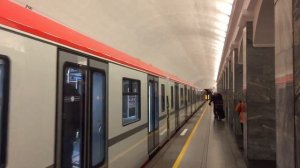 Первый запуск новейшего петербургского поезда проекта «Балтиец» (81-725.1/726.1/727.1) с пассажирам