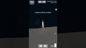 Полёт на луну в игре Spaceflight Simulator