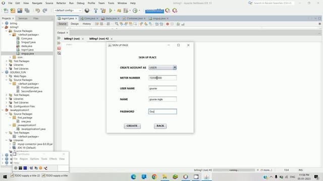 Login page or signup_page with the help of java frame смотреть онлайн