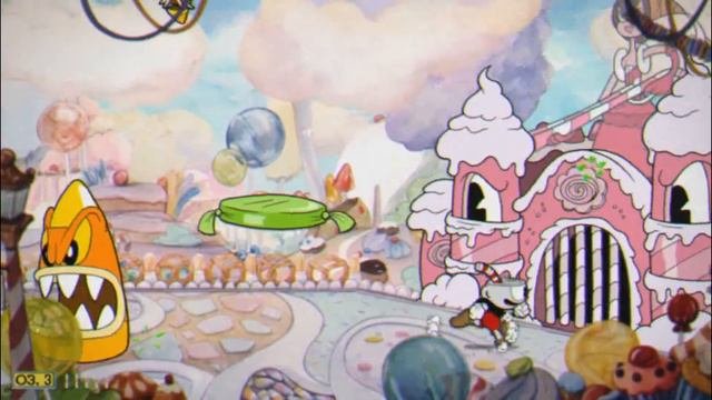 Прохождение   Cuphead - часть 3 :Баронесса фон Бон Бон