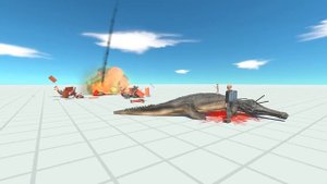 ОГРОМНЫЙ ЧЕРВЬ ПРОТИВ ДИНОЗАВРА! ОБНОВЛЕНИЕ | Animal Revolt Battle Simulator