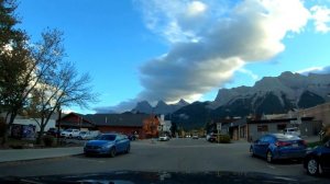 Canmore Downtown Drive 4K - Alberta, Canada