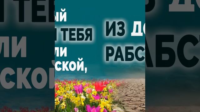 Золотые стихи Библии. Я Господь, Бог твой. Первая заповедь