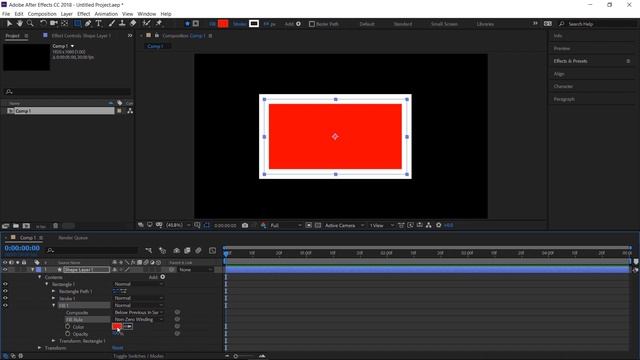 Базовый Курс Adobe After Effects. Работа с заливкой. Урок №15.