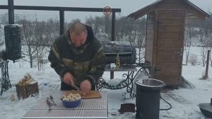 Грудинка с грибами и яйцами. Пальчики оближешь! На кухне дядя ВИТЯ!