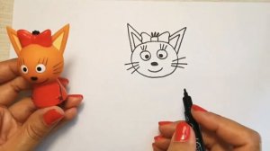 Как нарисовать карамельку из трех котов /рисунки для детей