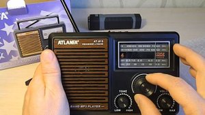 Радиоприемник Atlanfa AT 815 обзор и тест  в квартире .
