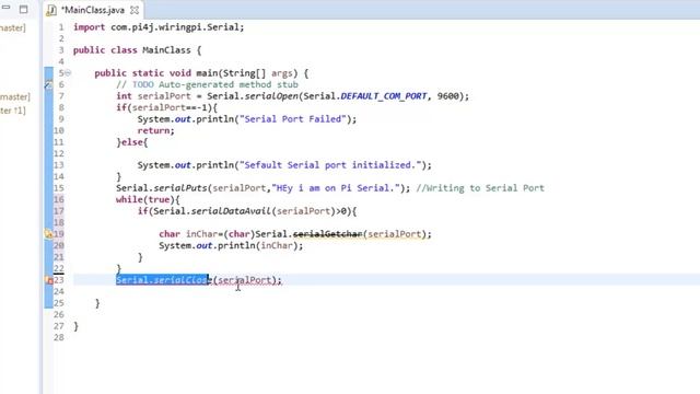 Serial port access using JAVA of Pi | | Raspberry Pi #9 смотреть онлайн