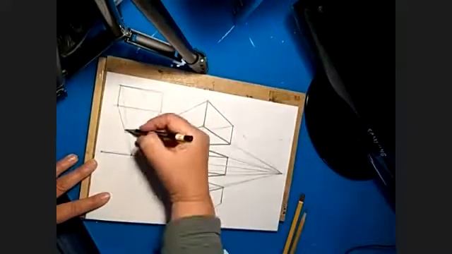 Изображение геометрических тел в угловой и фронтальной перспективе. Часть 2 Класс 11-13 лет смотреть онлайн