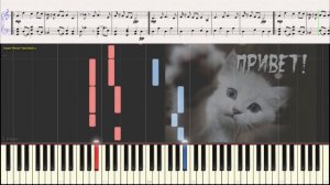 Катюша (вариация) - М. Блантер (Ноты и Видеоурок для фортепиано) (piano cover)