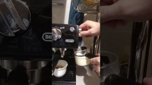 Delonghi ECP 31.21, mini review, making cappuccino.