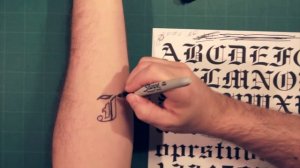 Sharpie Tattoo: Lettering and Fonts How-To