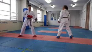 Задняя подножка в каратэ!!!