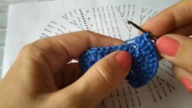 ОВАЛ КРЮЧКОМ СТОЛБИКАМИ С НАКИДОМ ДЛЯ НАЧИНАЮЩИХ. ОЧЕНЬ ПОДРОБНЫЙ МК + СХЕМА
