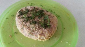 Биточки из куриного фарша с укропом