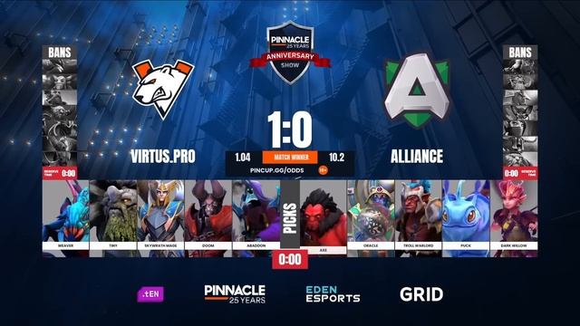 ?НАЧИНАЕМ ПЛЕЙОФФ С ХАЙПОВОЙ ВСТРЕЧИ! | VIRTUS PRO vs ALLIANCE Pinnacle 25 Year смотреть онлайн