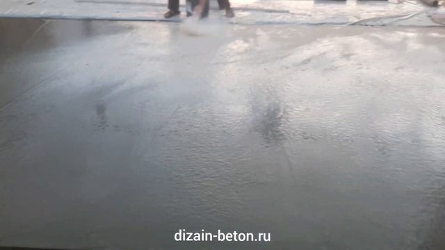 Печатный бетон коротко о технологии от ДизайнБетон