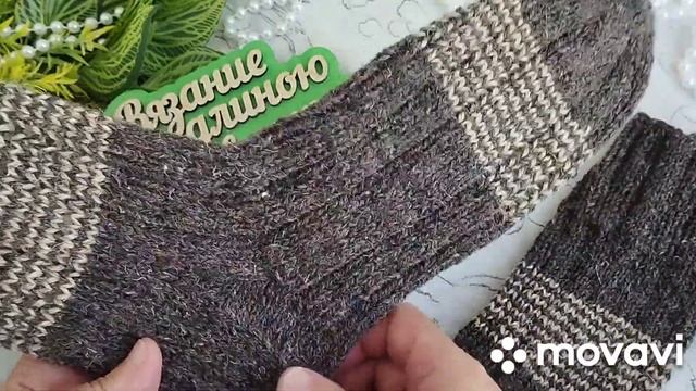 Вязание.  МУЖСКИЕ НОСКИ в СП "НОСОЧНАЯ КОРОБОЧКА - 2023". Готовая работа мая. Обзор. //socks
