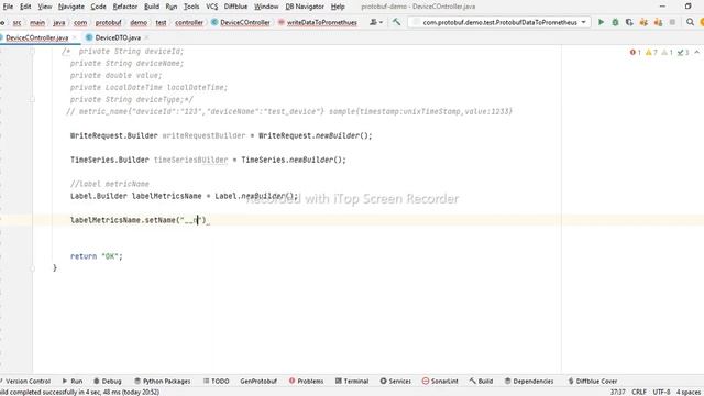 Writing JSON data to Prometheus Write API using Spring Boot: A step-by-step guide