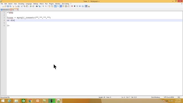 The Complete PHP Course With Bootstrap3 CMS System : Create a database conne