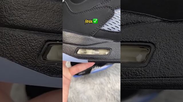 Real Vs Fake Black Metallic Jordan 5 🖤 #sneakerhead #sneakers #viral