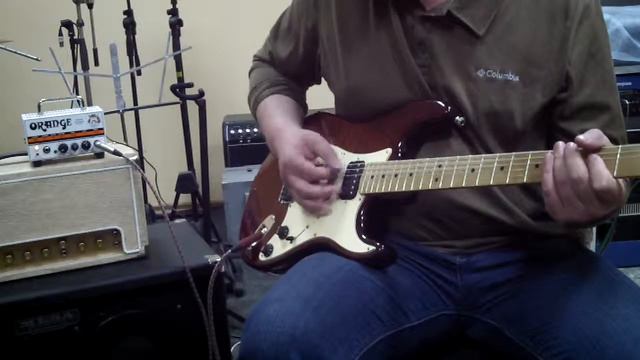 Warmoth Strat HSH with Orange MT20 MicroTerror смотреть онлайн